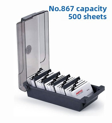 Large Capacity Plastic Business Card Holder Customizable