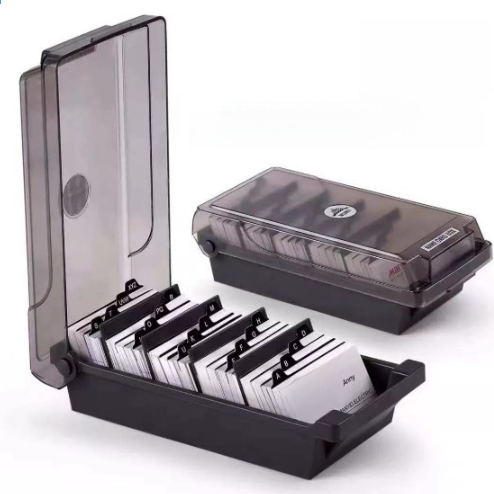 Large Capacity Plastic Business Card Holder Customizable